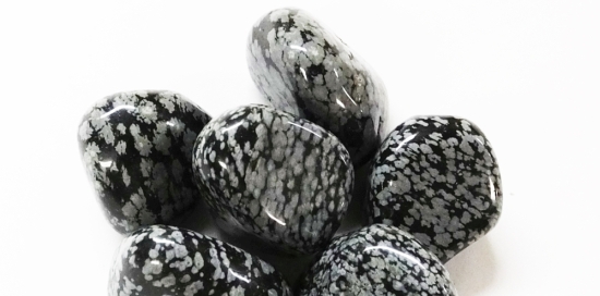Schneeflockenobsidian