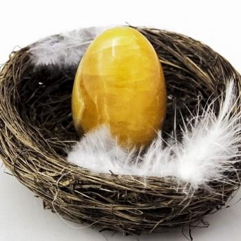 Orangencalcit Ei