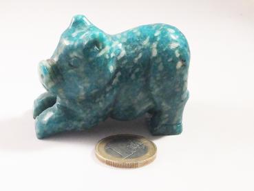 Feng Shui Schwein Amazonit