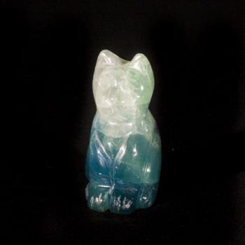 Feng Shui Katze Fluorit