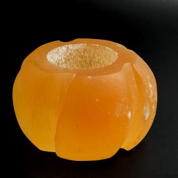 Selenit Teelicht Orange