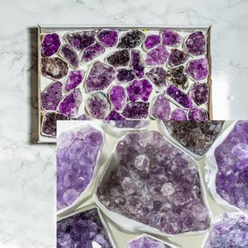 Amethyst Drusen klein Flat/Box