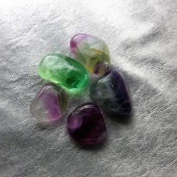 Fluorit Trommelstein