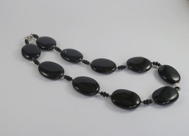 Obsidian Schörl Kette