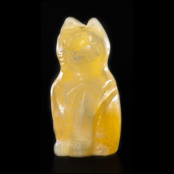 Feng Shui Cat Orange Calcit
