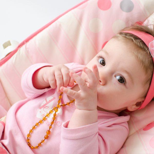 Bernstein Kette für Babys und Kleinkinder