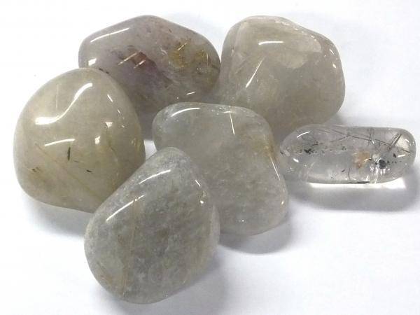 Rutilquarz Trommelstein