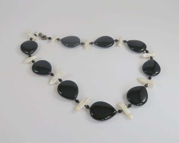 Onyx / Perlen Kette