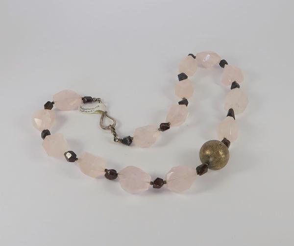 Rosenquarz / Granat Kette
